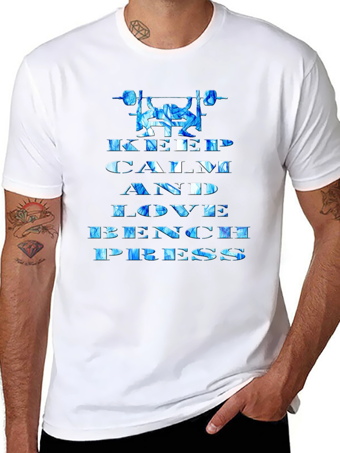 Keep Calm and Love Bench Press T-Shirt