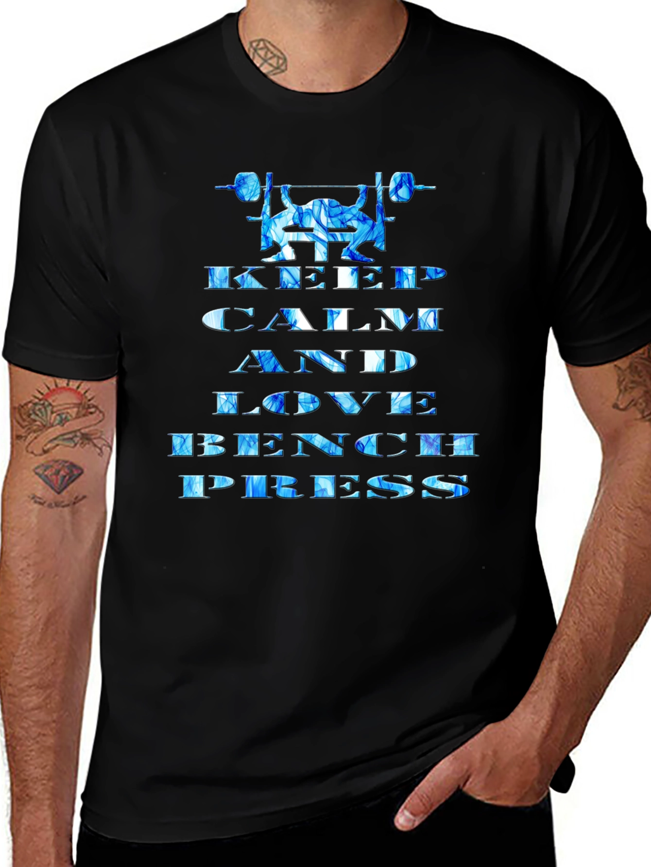Keep Calm and Love Bench Press T-Shirt