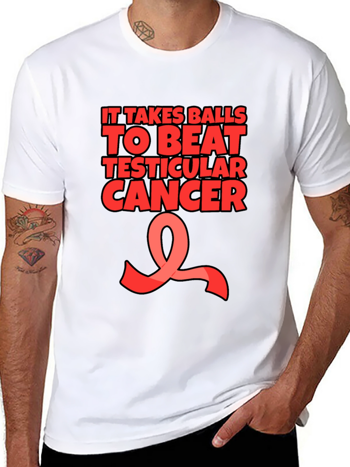 It Takes Balls to Beat Testicular Cancer T-Shirt
