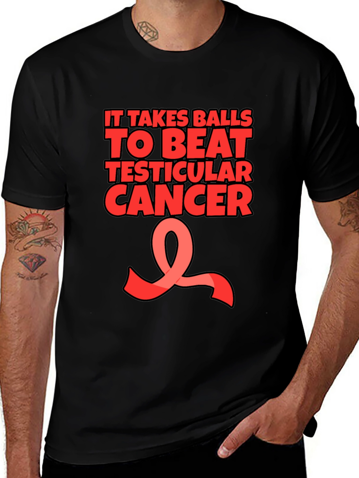 It Takes Balls to Beat Testicular Cancer T-Shirt