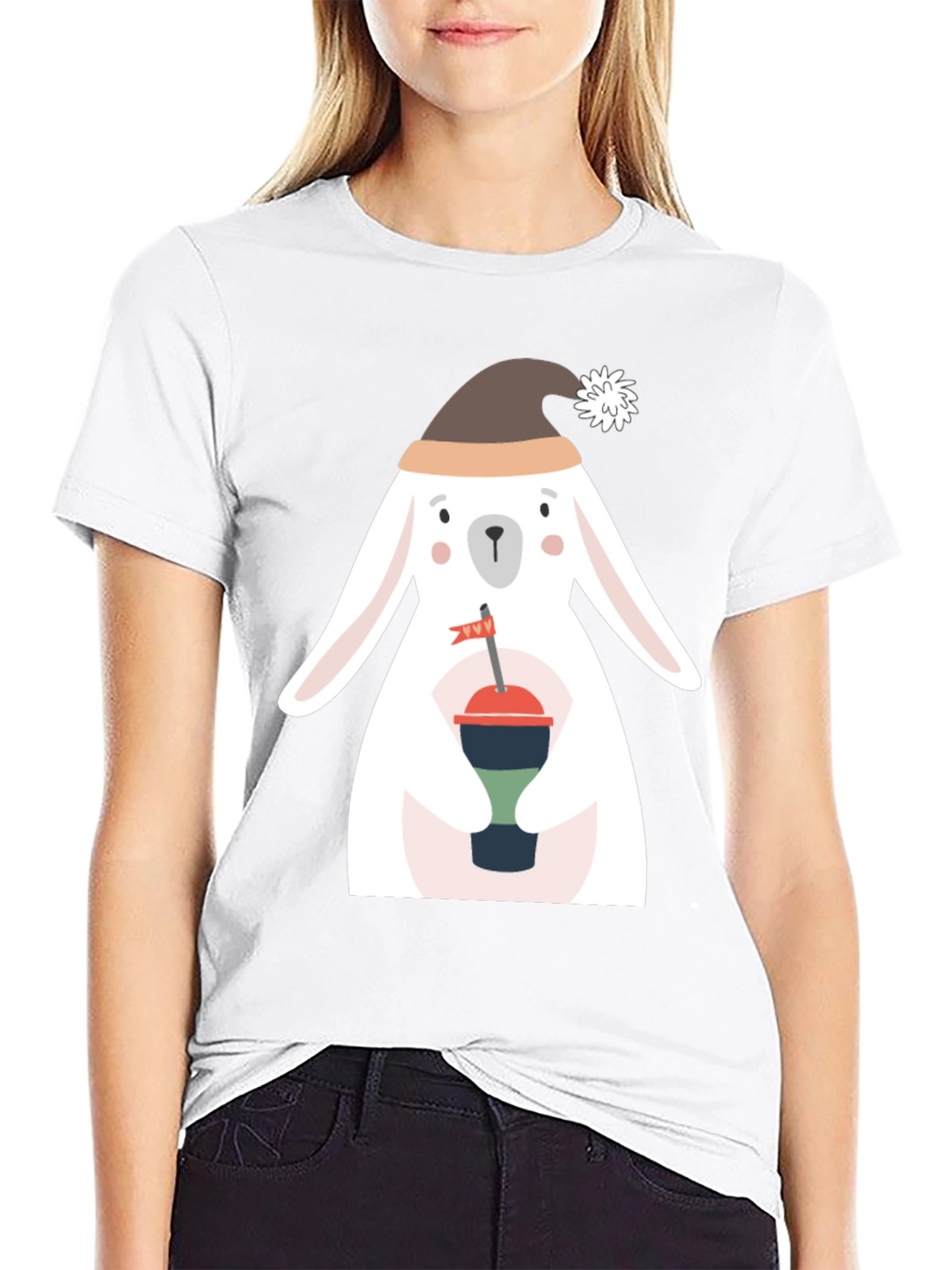 Festive Rabbit Graphic Tee
