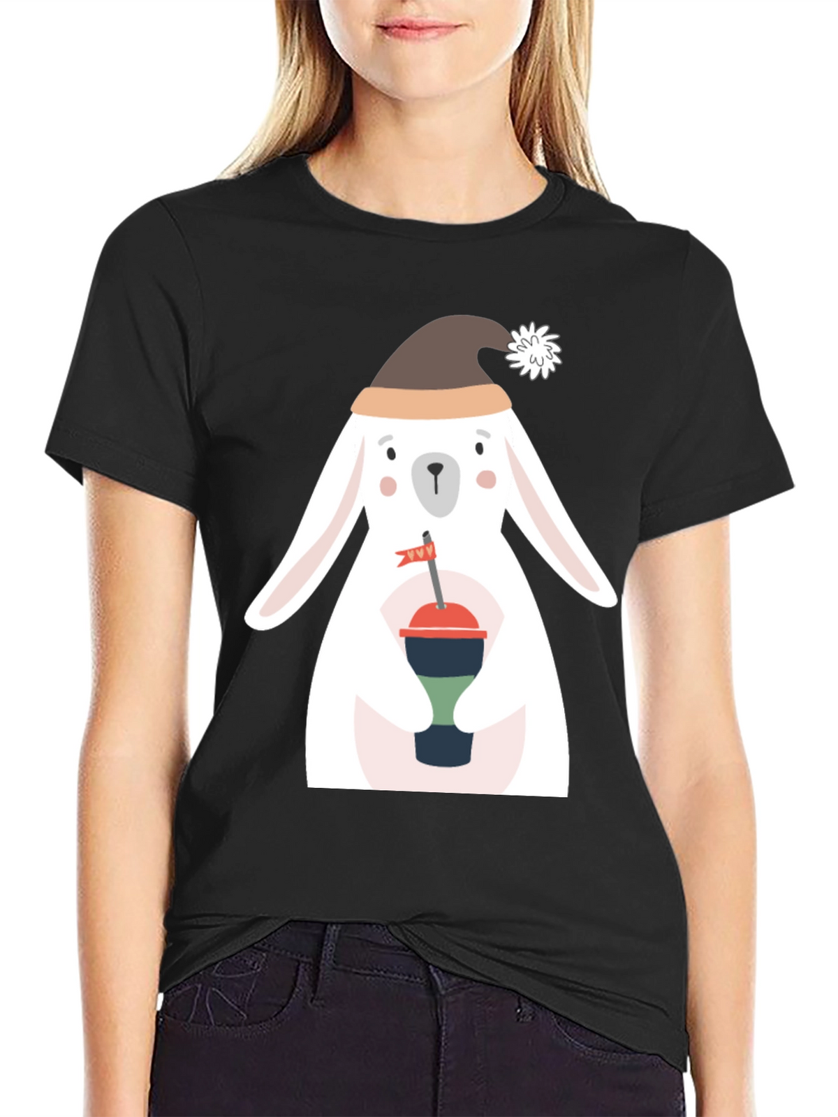 Festive Rabbit Graphic Tee