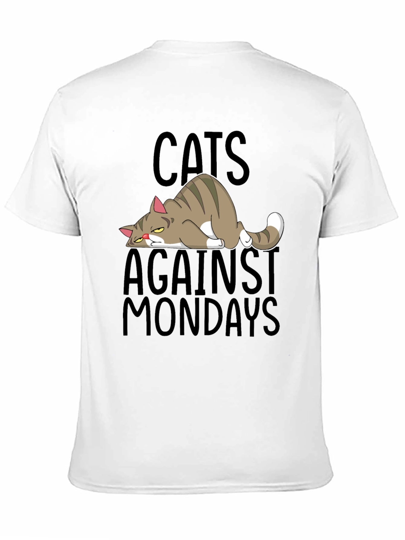 Cats Against Mondays Funny Graphic T-Shirt