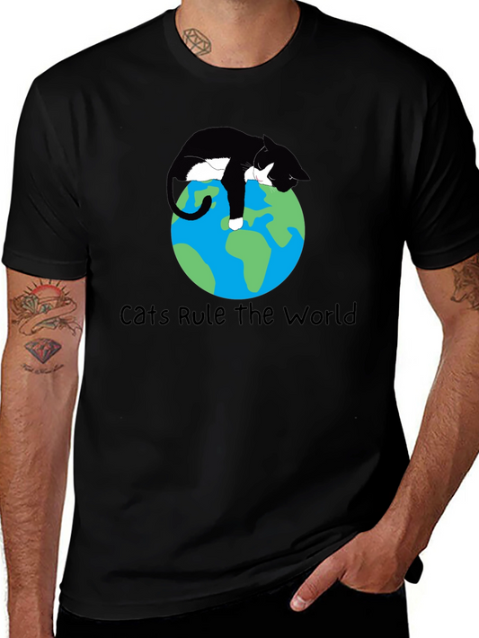 Cats Rule the World Graphic T-Shirt