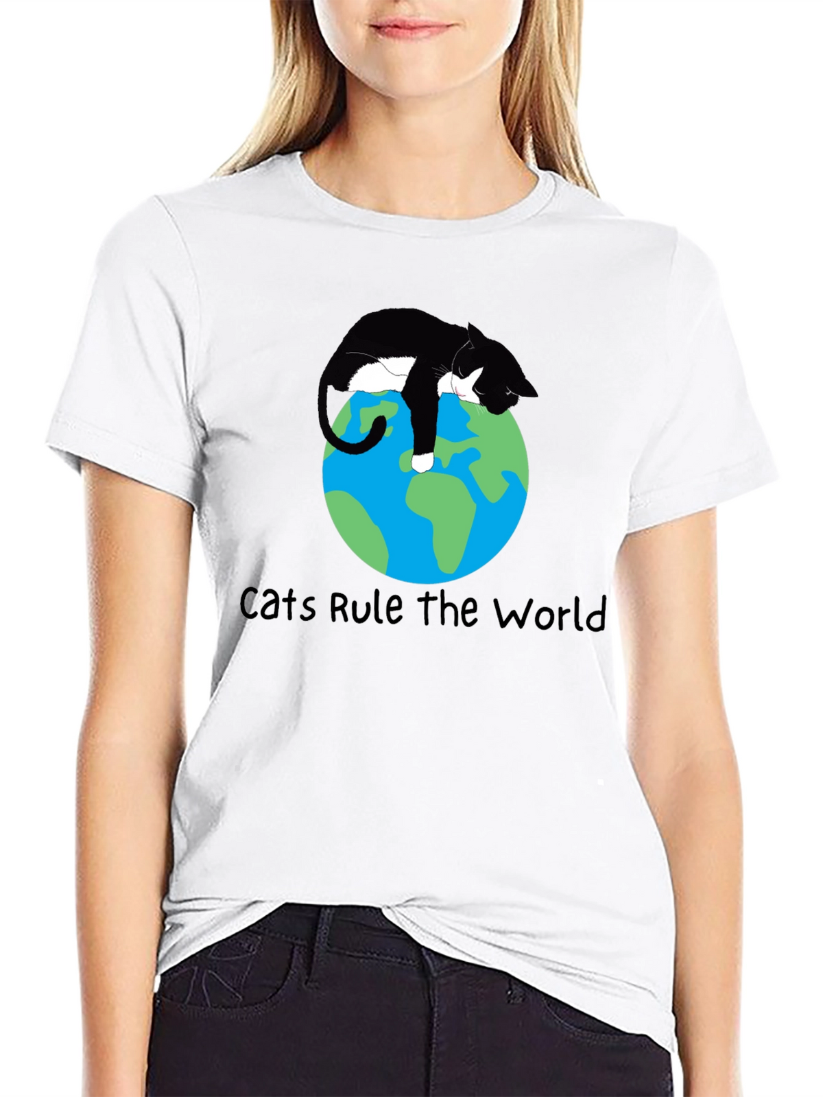 Cats Rule the World Graphic T-Shirt