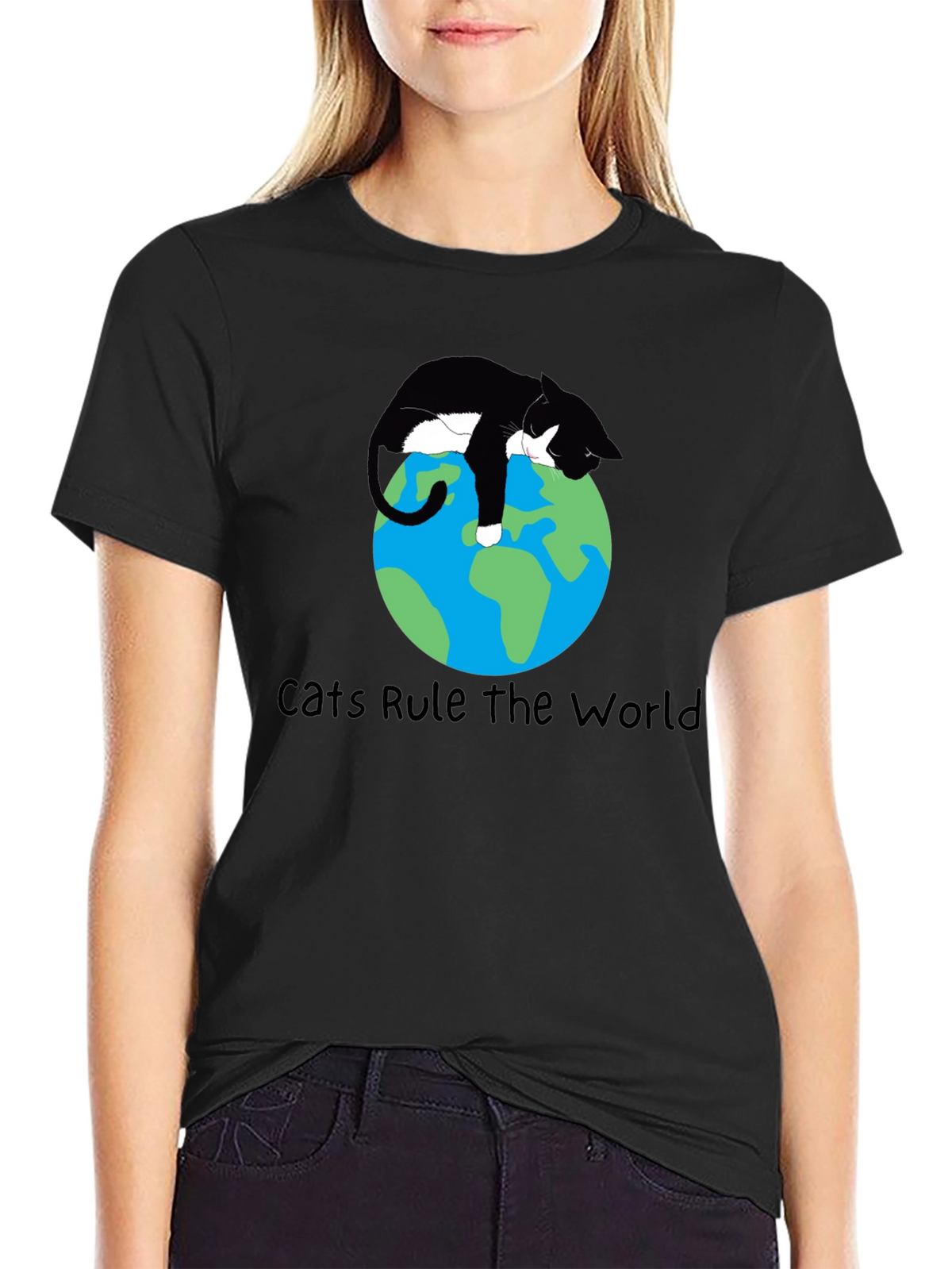 Cats Rule the World Graphic T-Shirt