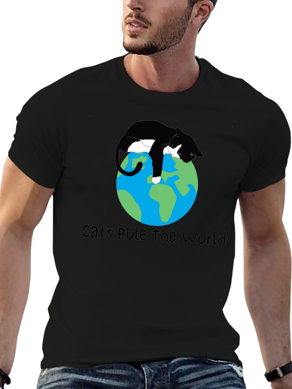 Cats Rule the World Graphic T-Shirt