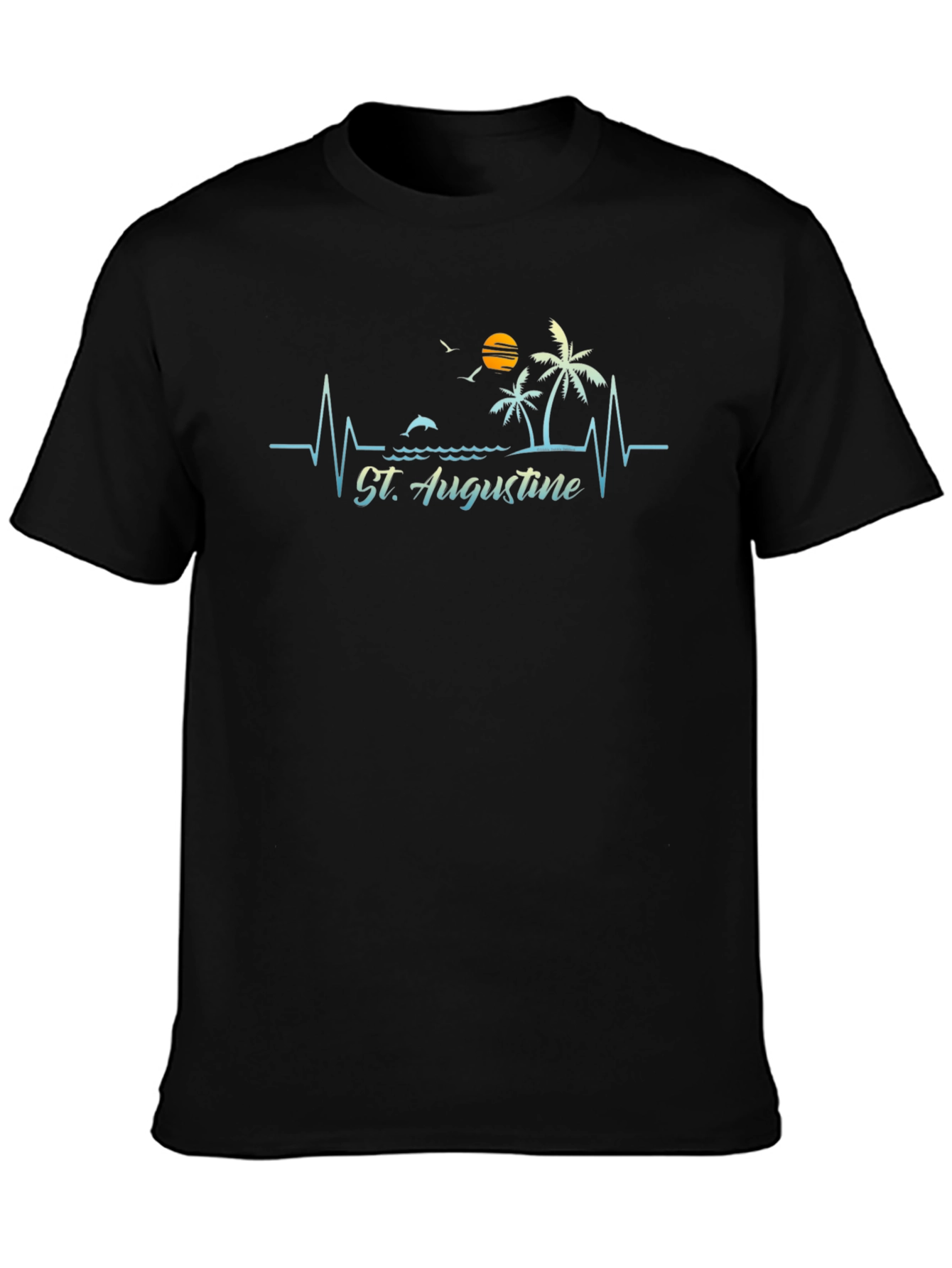 St. Augustine Beach Heartbeat T-Shirt