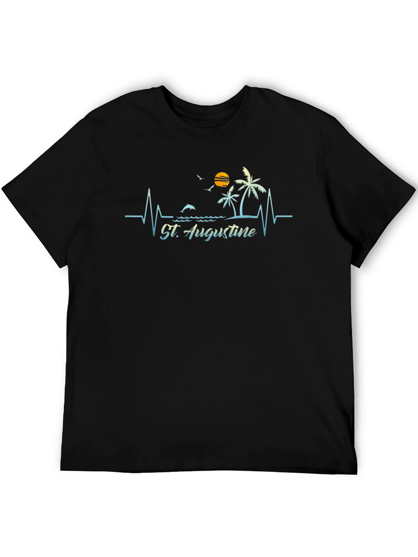 St. Augustine Beach Heartbeat T-Shirt