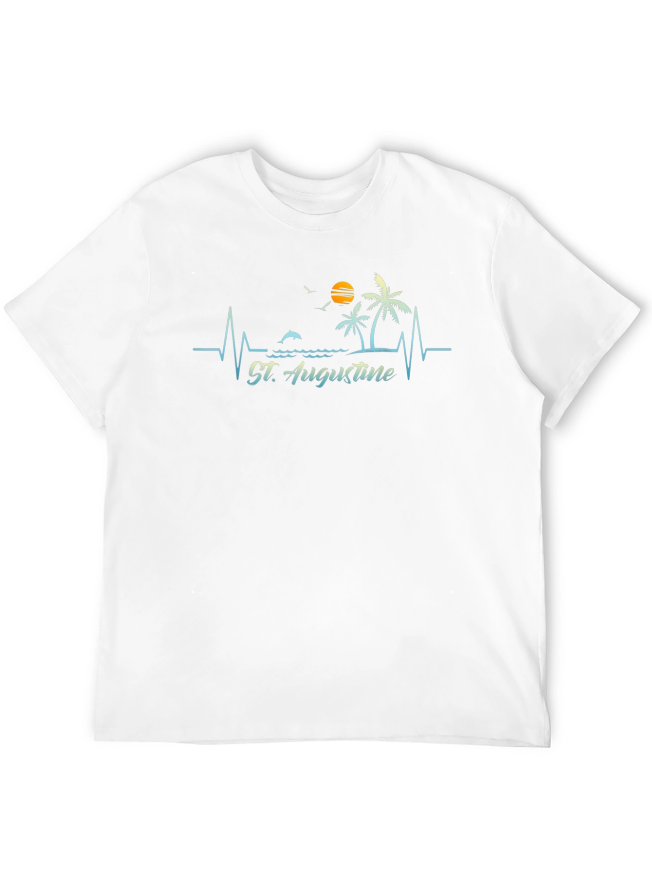 St. Augustine Beach Heartbeat T-Shirt