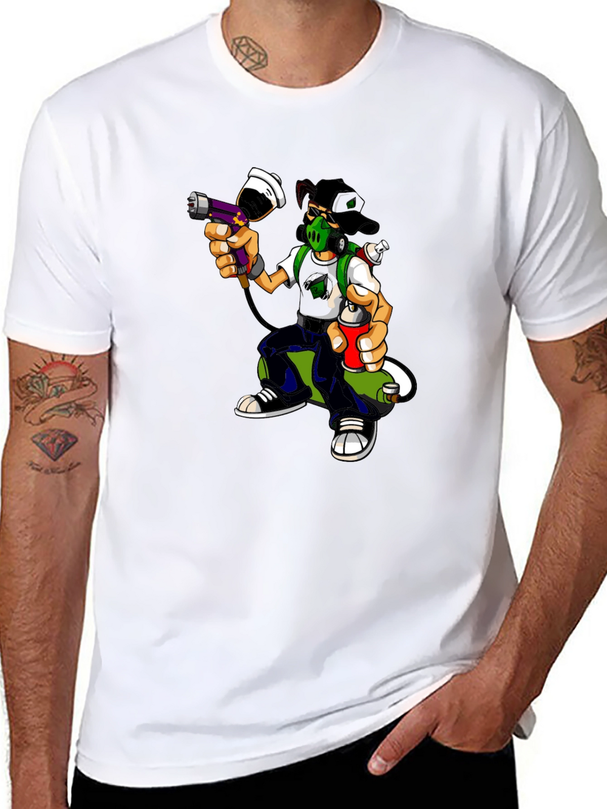 Graffiti Artist Graphic T-Shirt - Urban Streetwear