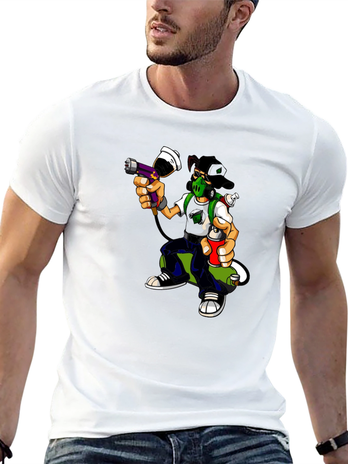 Graffiti Artist Graphic T-Shirt - Urban Streetwear