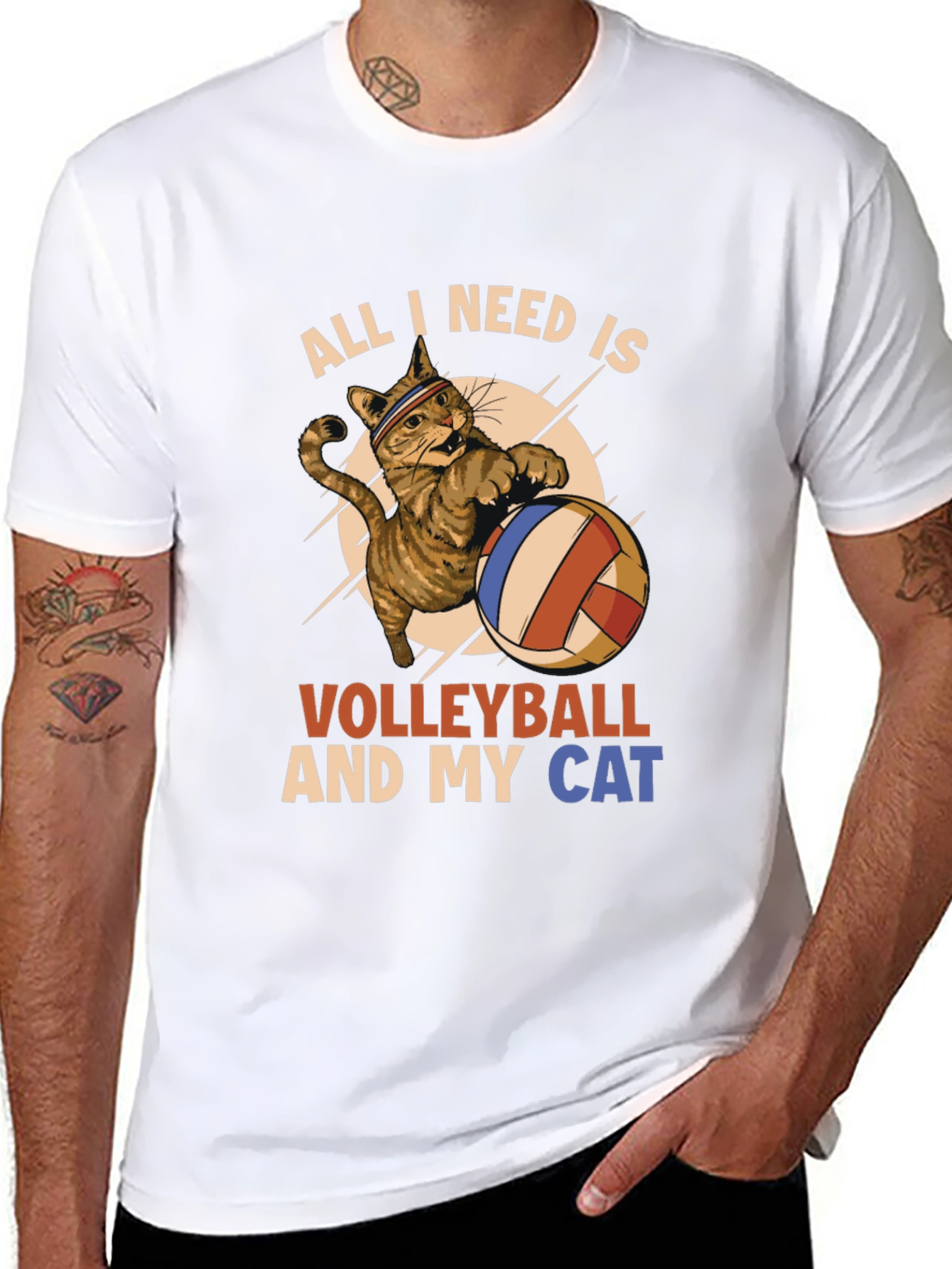 Volleyball and My Cat T-Shirt