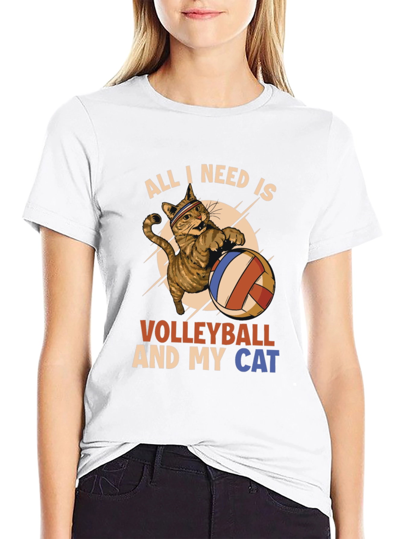 Volleyball and My Cat T-Shirt