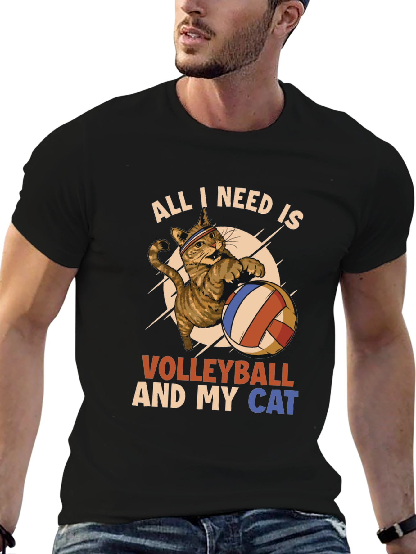 Volleyball and My Cat T-Shirt