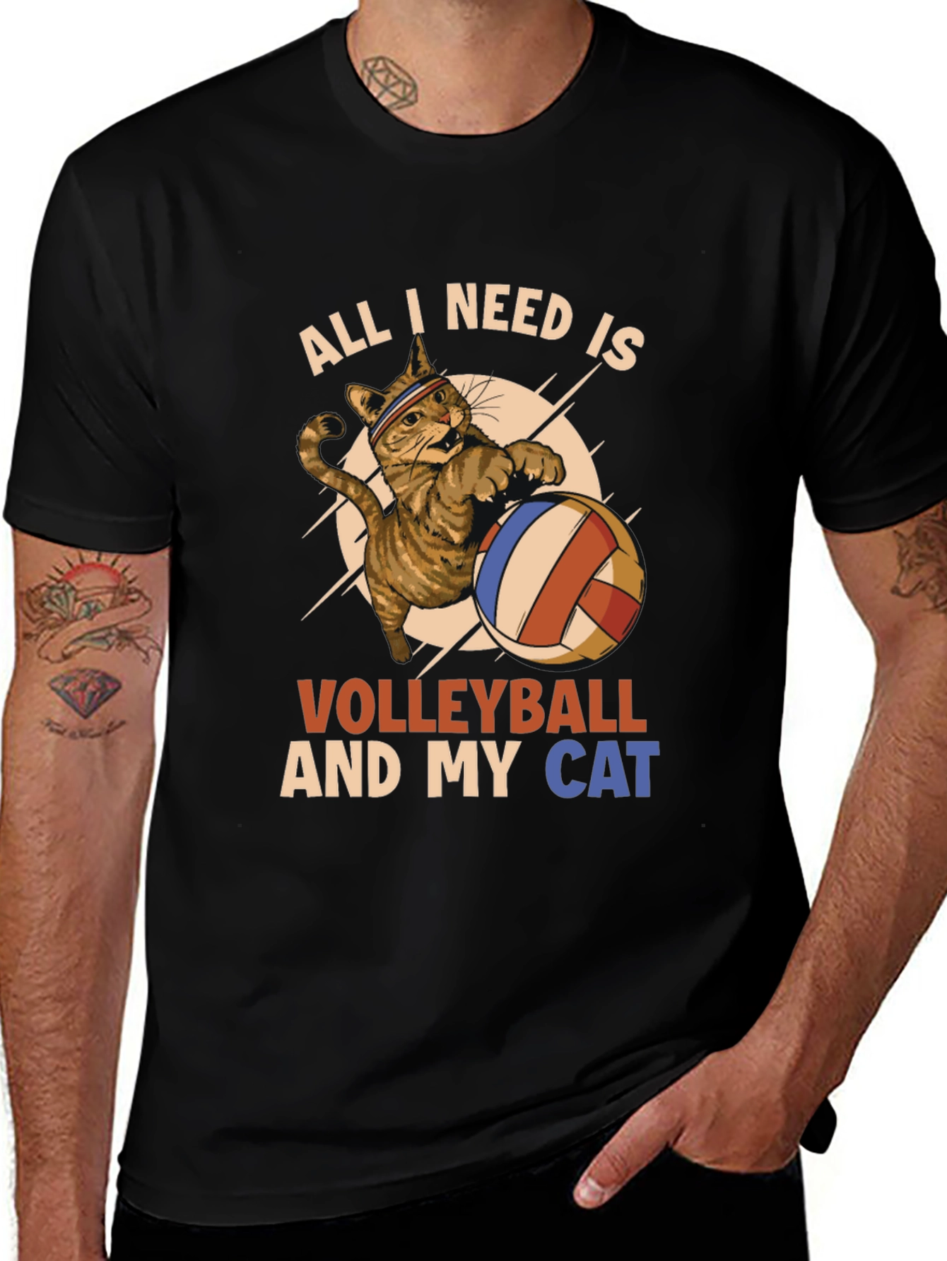 Volleyball and My Cat T-Shirt