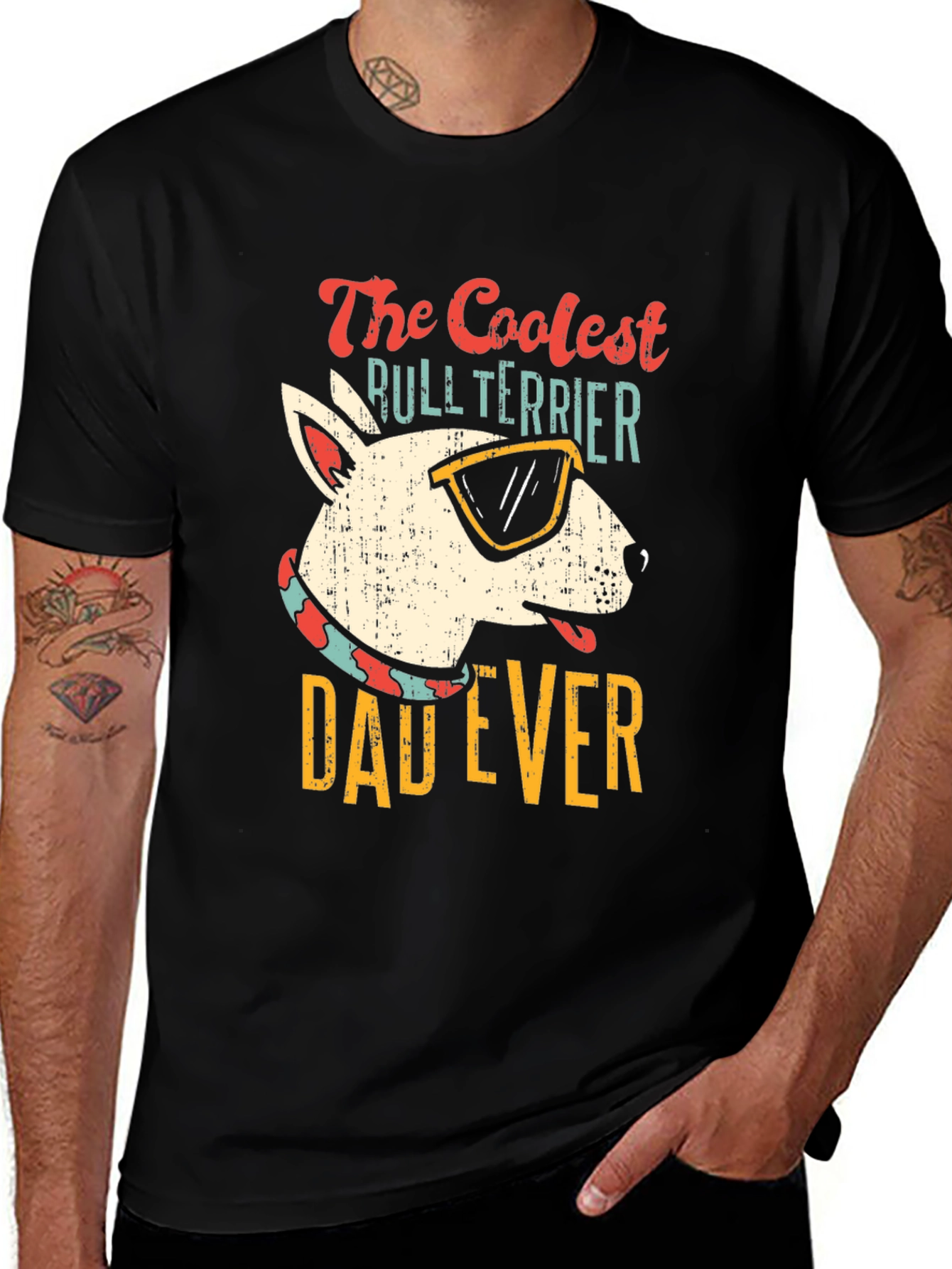 Coolest Bull Terrier Dad Ever T-Shirt