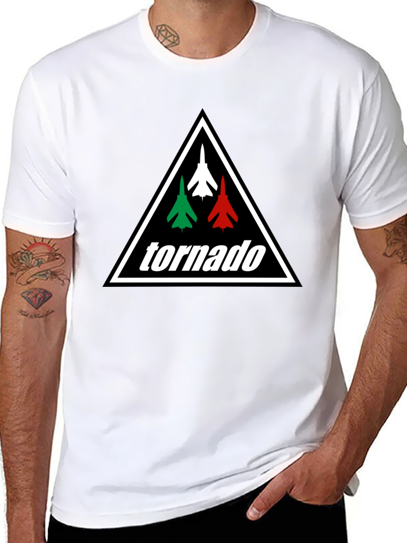 Tornado Graphic Tee - Military Jet T-Shirt