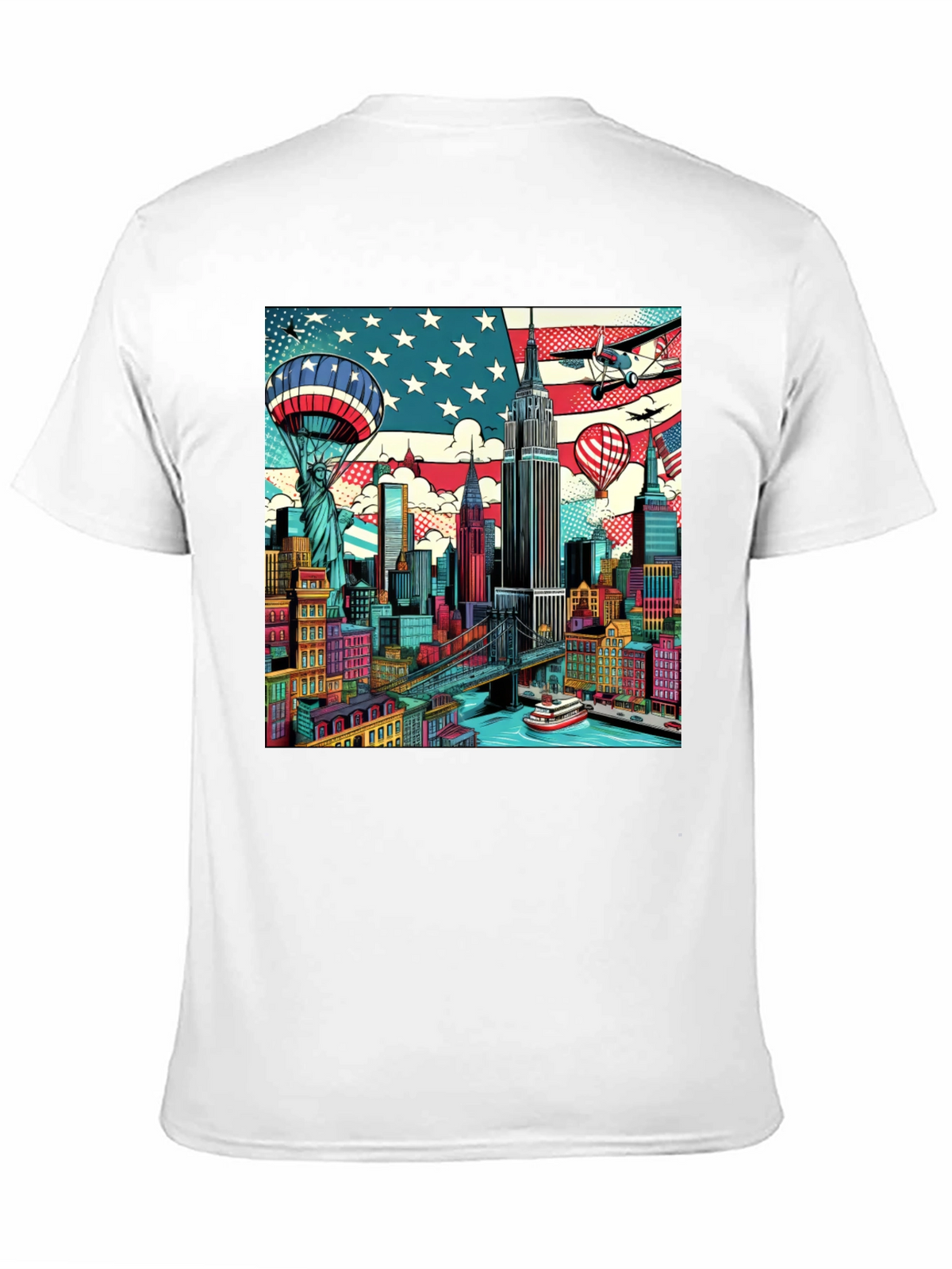 New York Cityscape Graphic T-Shirt