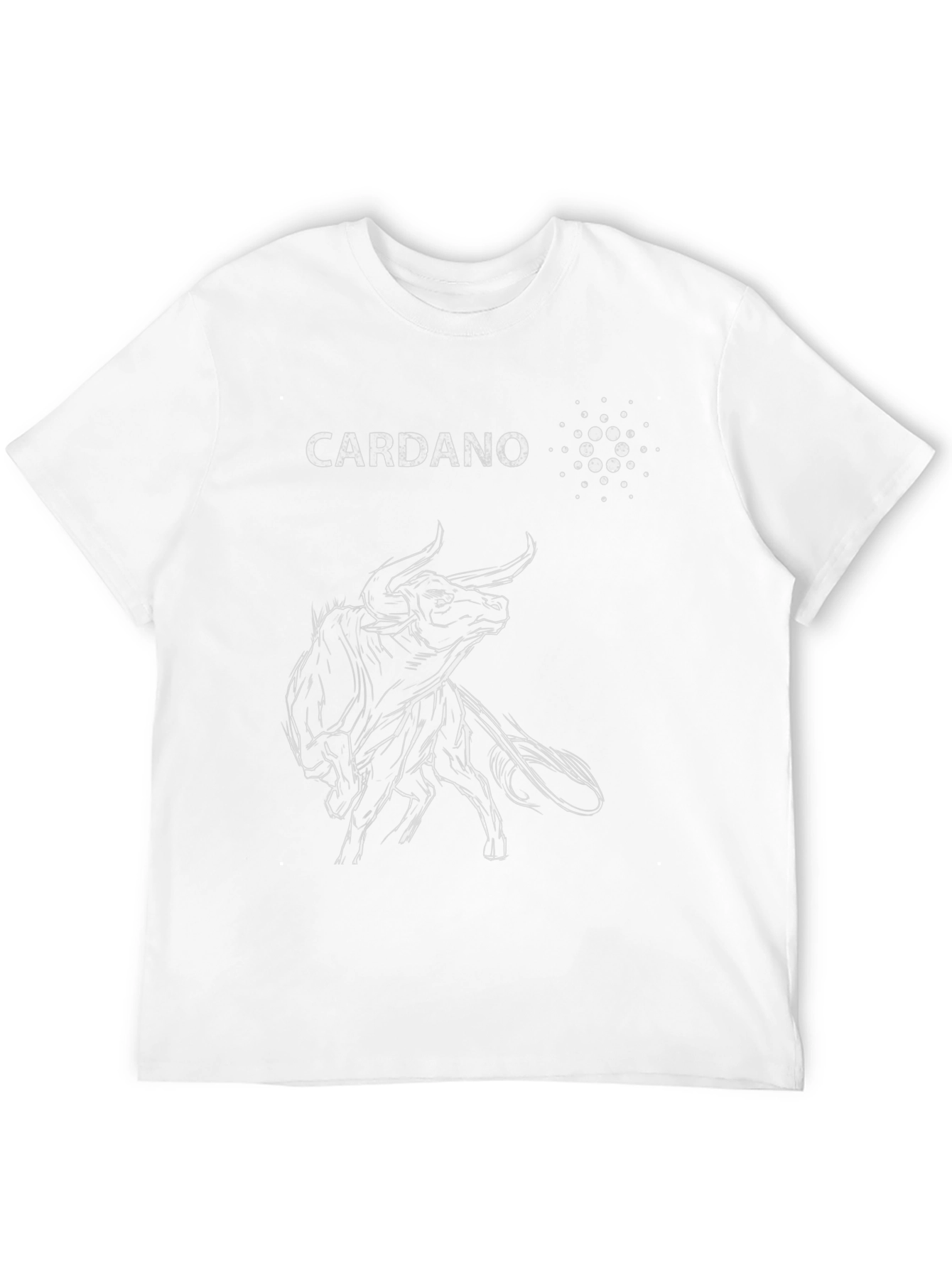 Cardano Bull Black T-Shirt - Crypto Investor Tee