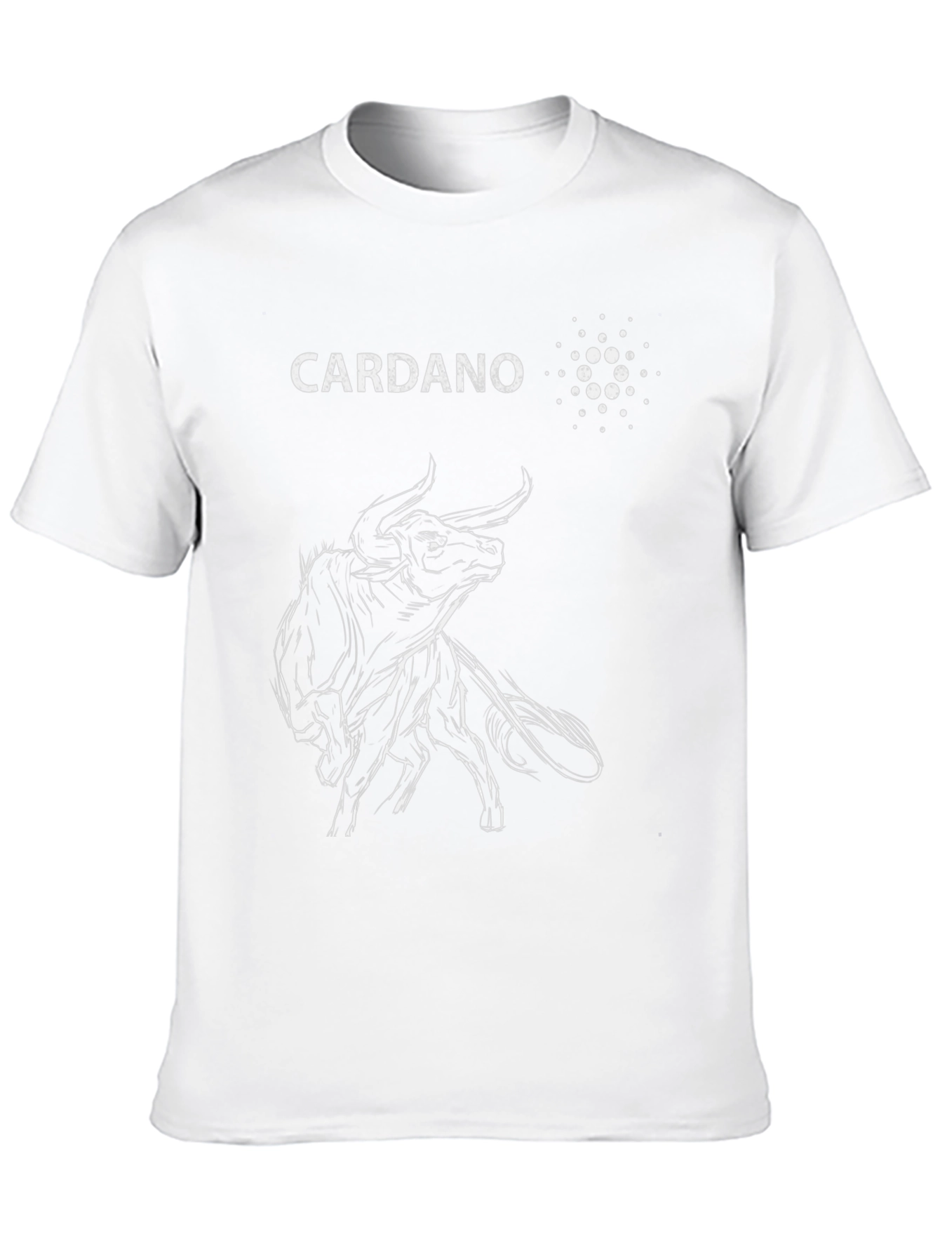 Cardano Bull Black T-Shirt - Crypto Investor Tee