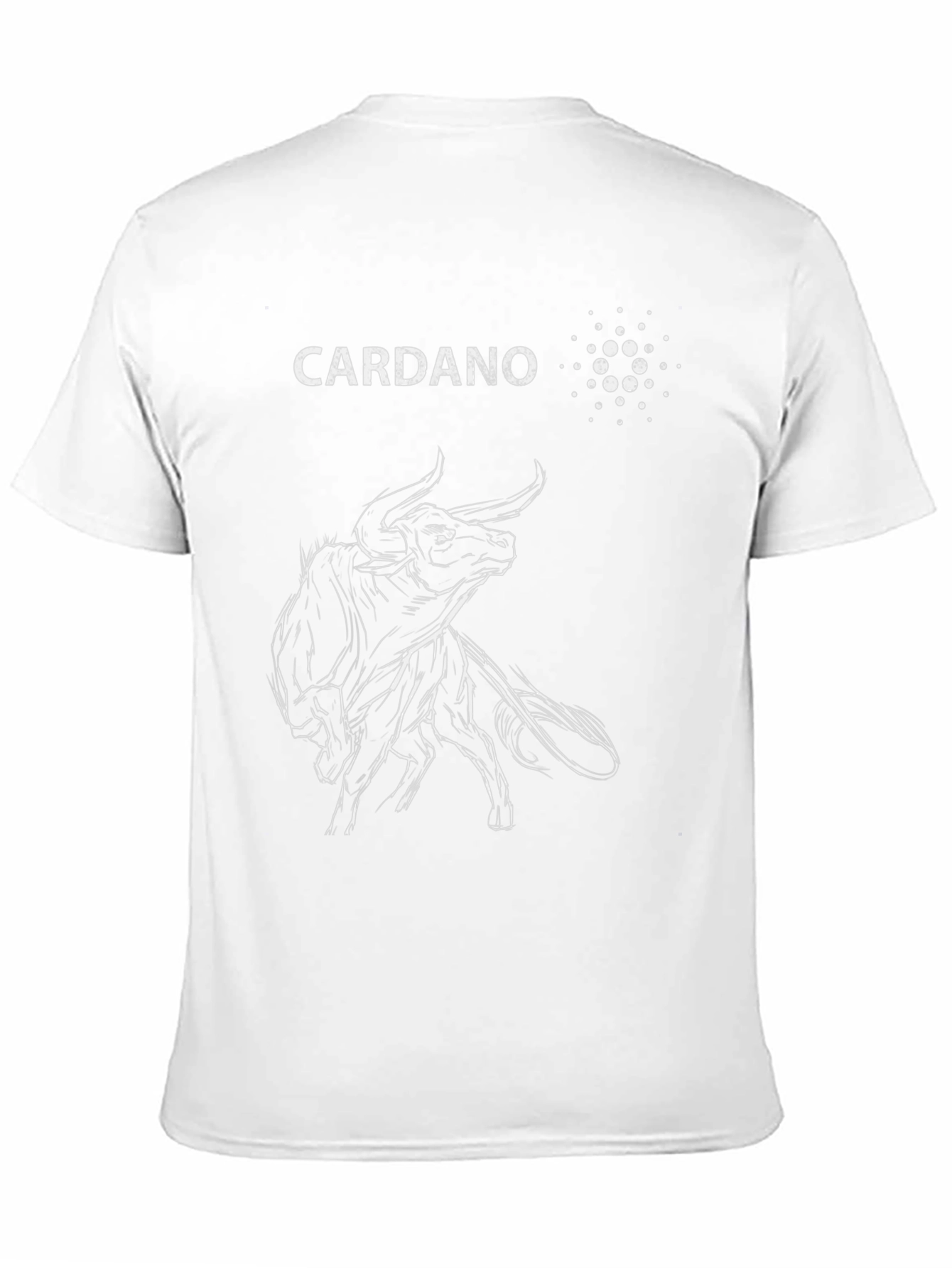 Cardano Bull Black T-Shirt - Crypto Investor Tee