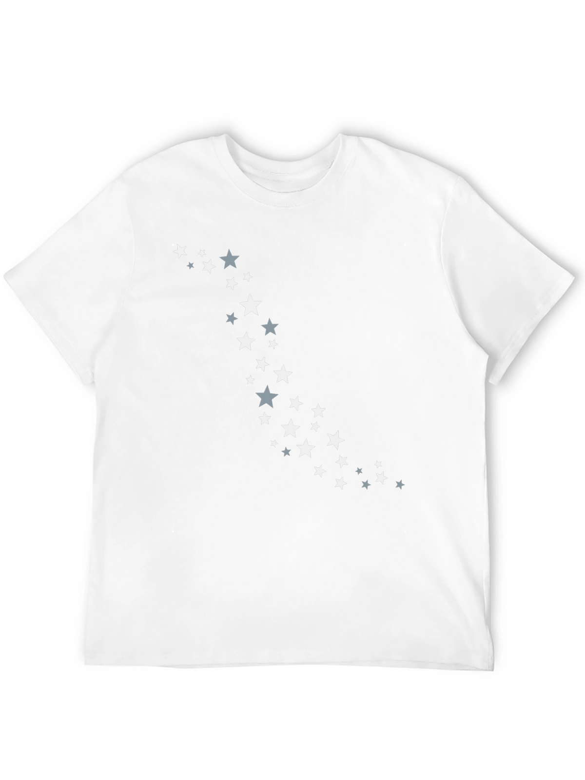 Stylish Black T-Shirt with Starry Design