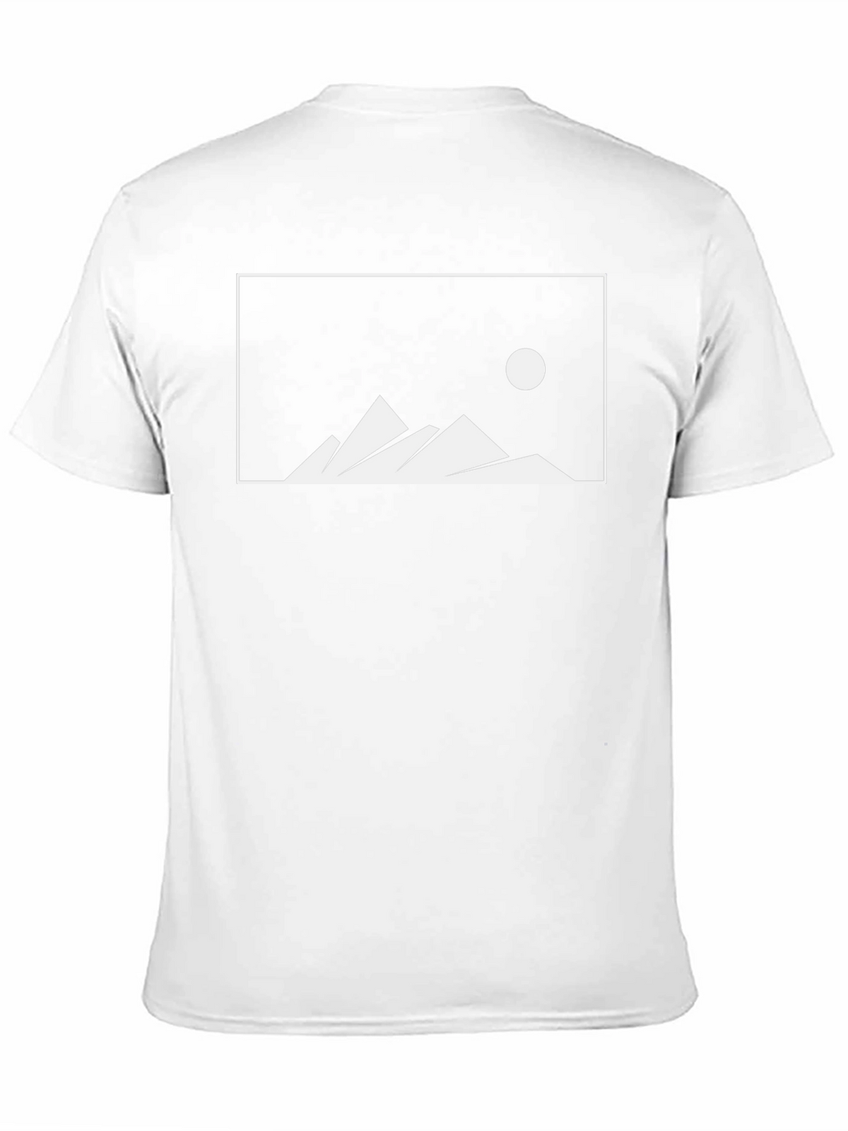 Minimalist Mountain T-Shirt - Black Cotton Tee