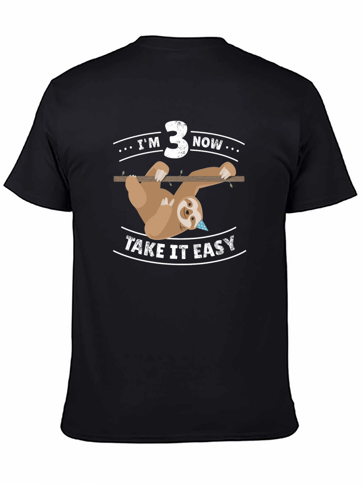 Im 3 Now Sloth Birthday Tee