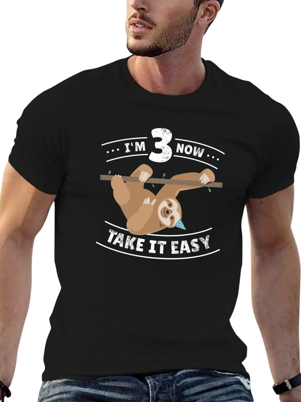 Im 3 Now Sloth Birthday Tee