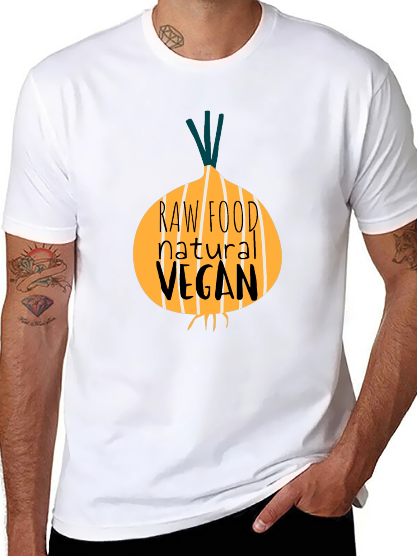 Vegan Raw Food Graphic T-Shirt