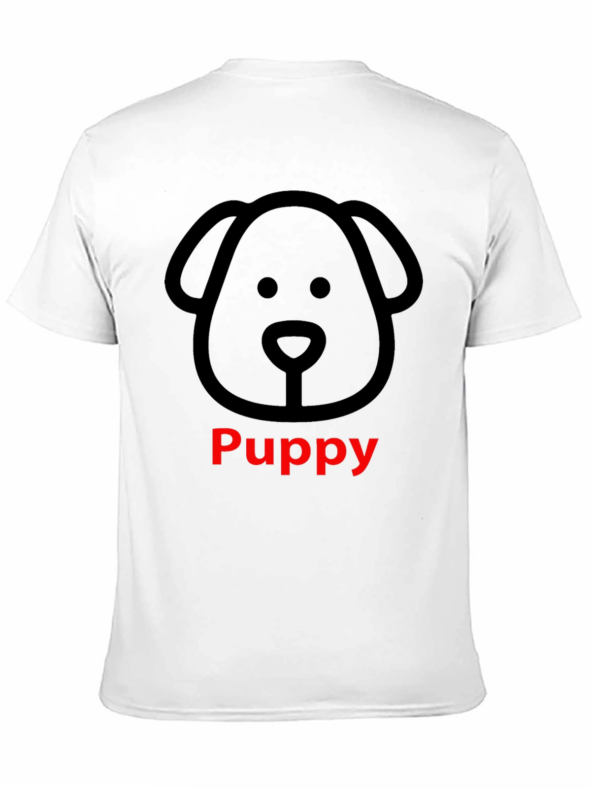 Puppy Dog Graphic Tee - Black Unisex T-Shirt