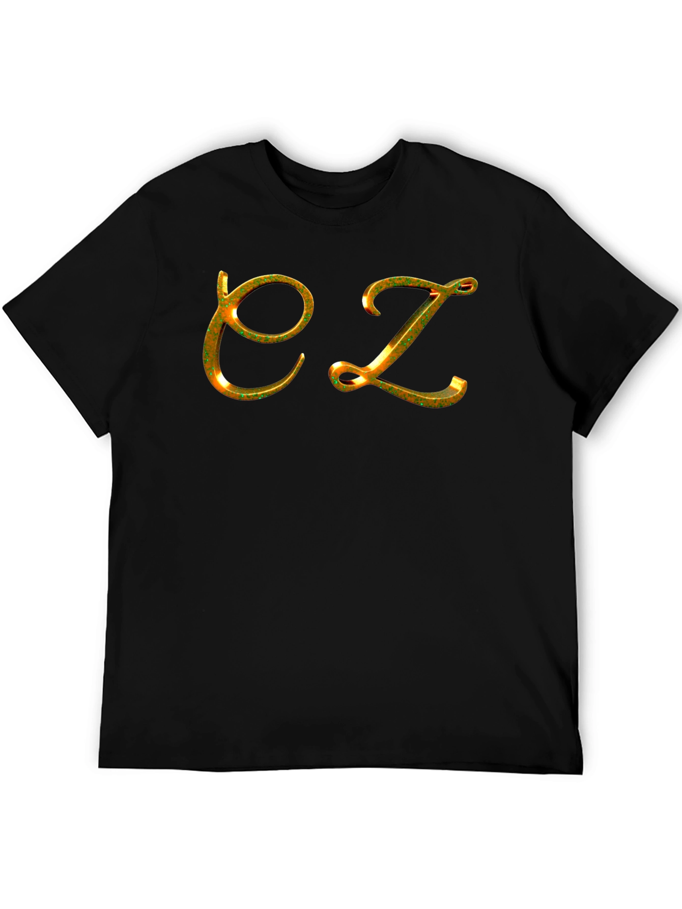 EZ Gold Letter Black Tee