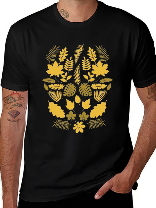 Autumn Leaves Graphic T-Shirt - Nature Inspired Design