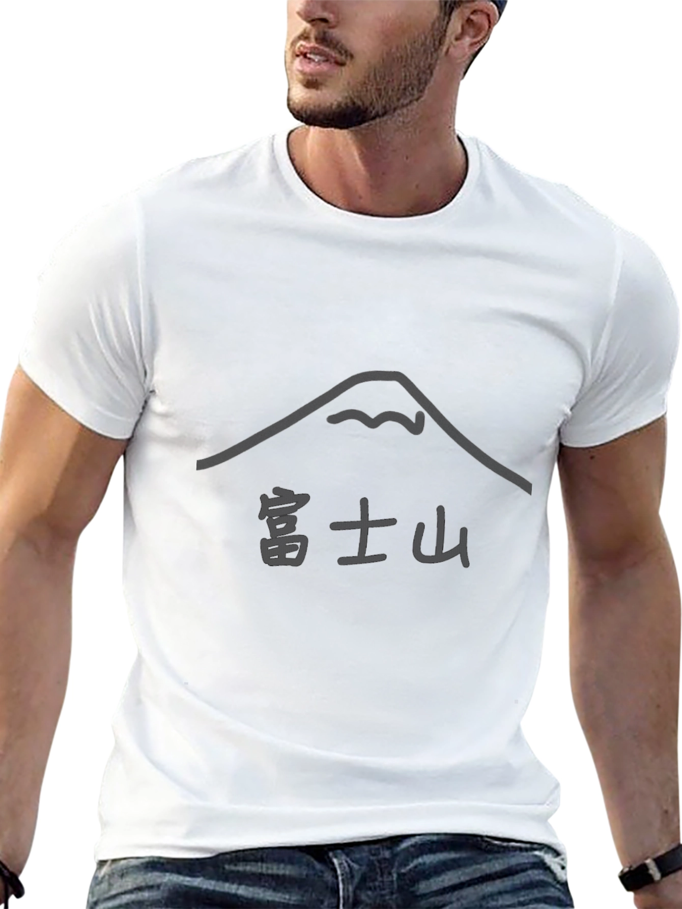 Black Mt. Fuji Graphic T-Shirt