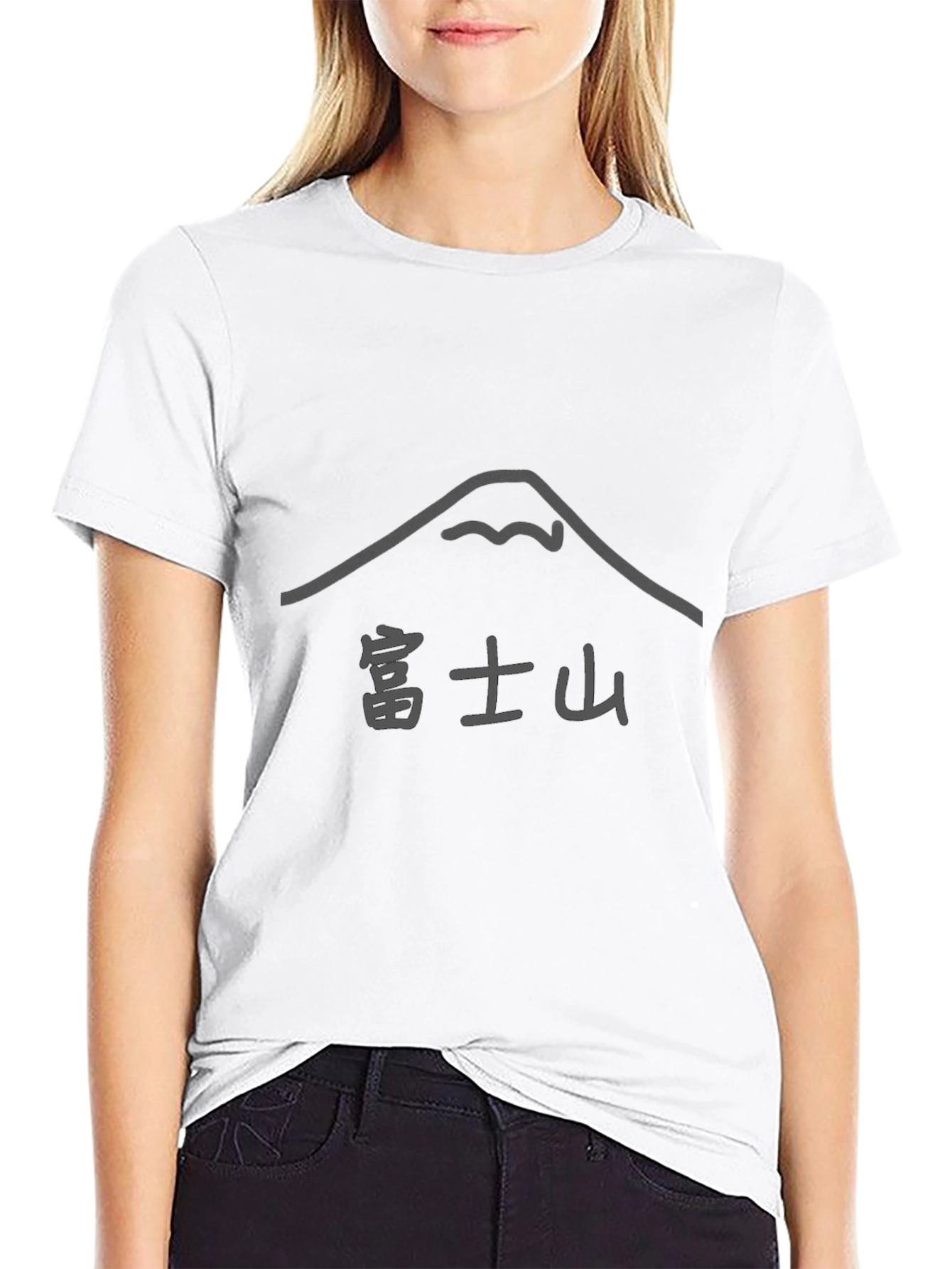 Black Mt. Fuji Graphic T-Shirt