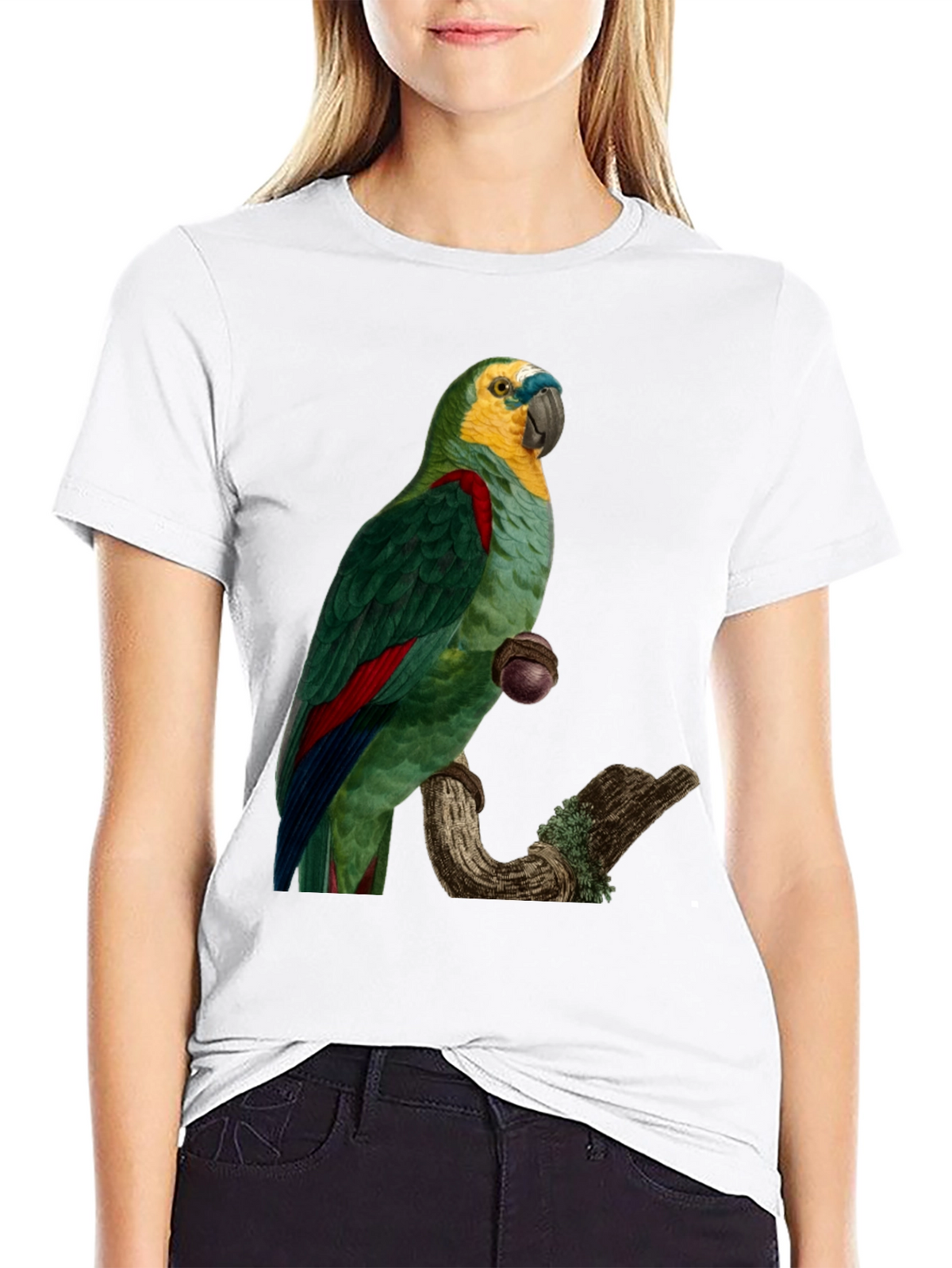Parrot Graphic Print T-Shirt