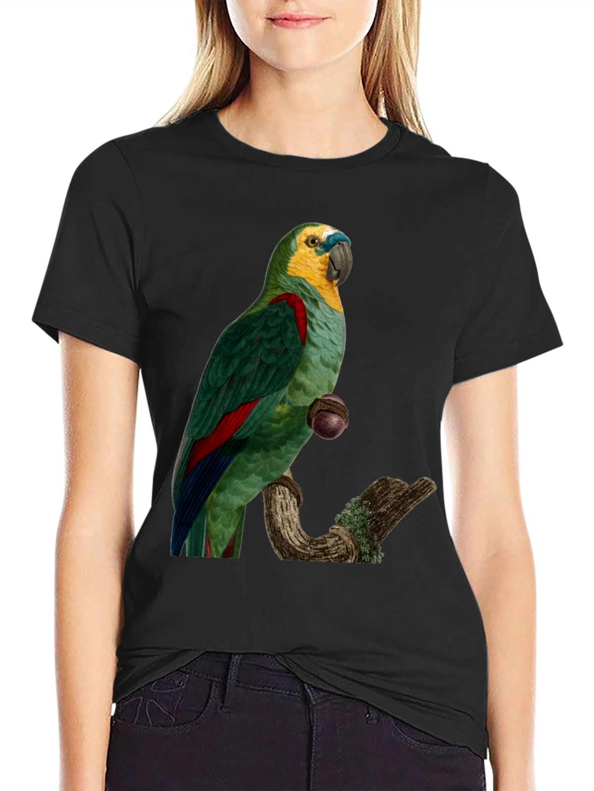 Parrot Graphic Print T-Shirt