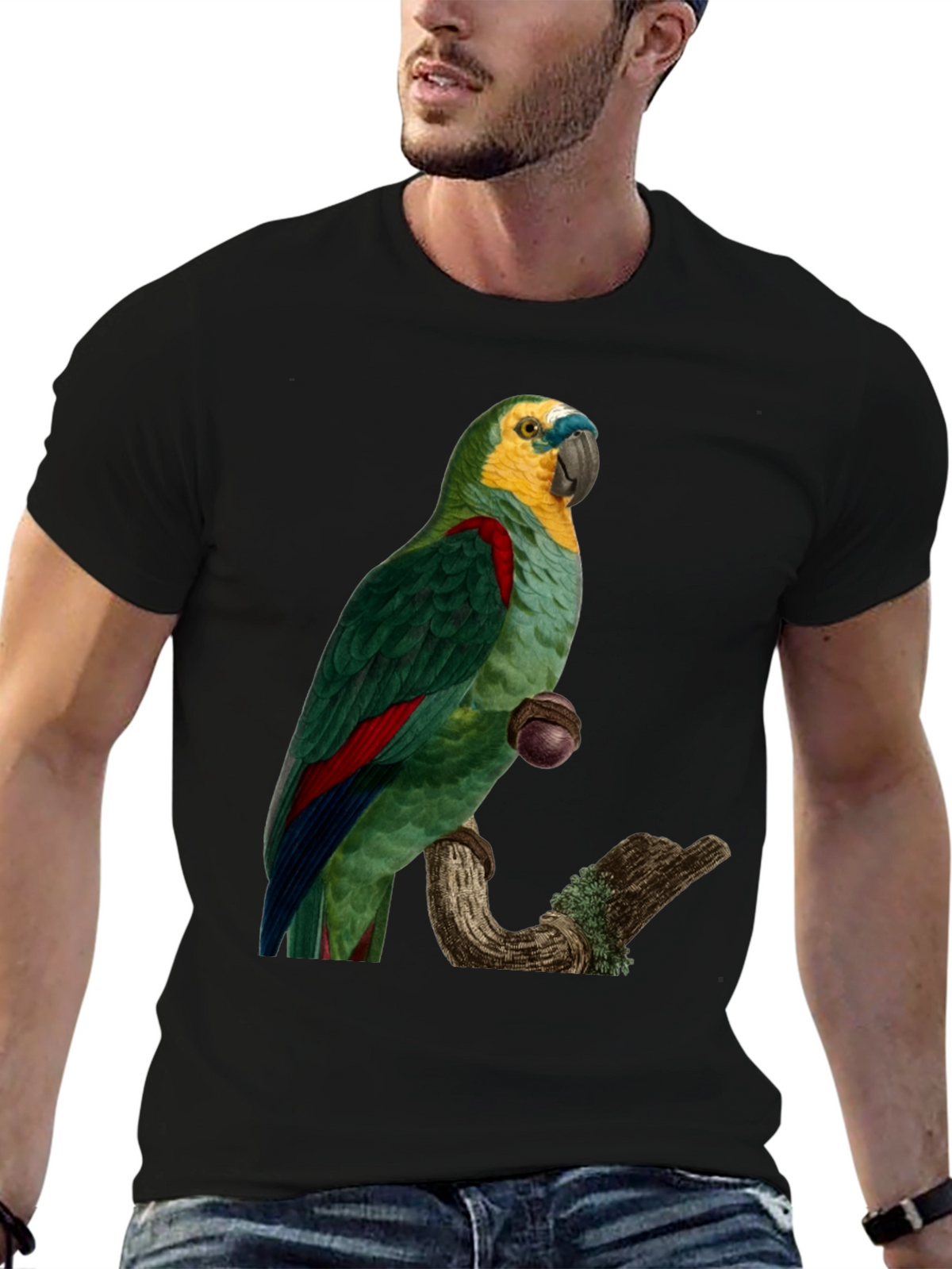 Parrot Graphic Print T-Shirt