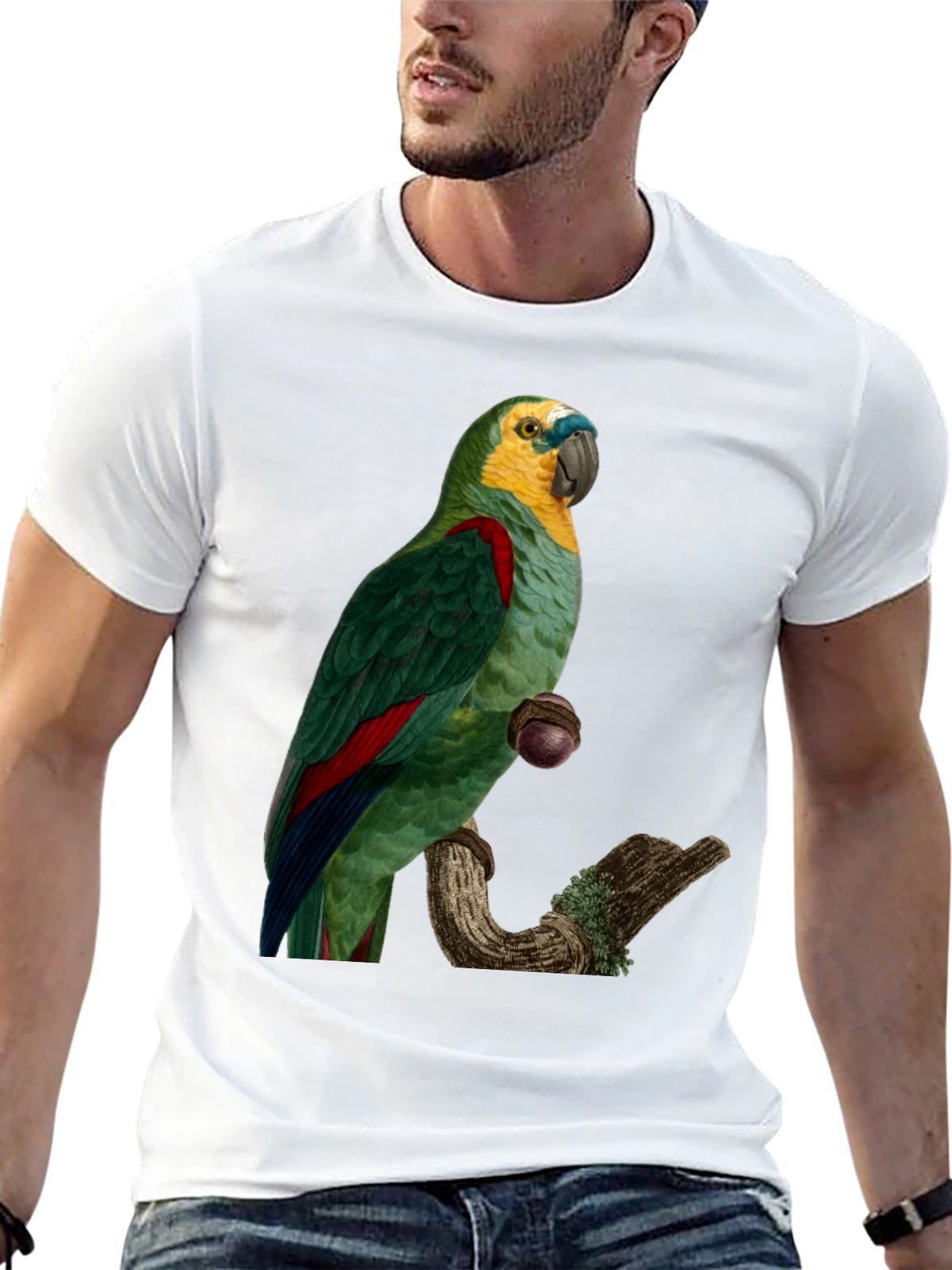 Parrot Graphic Print T-Shirt