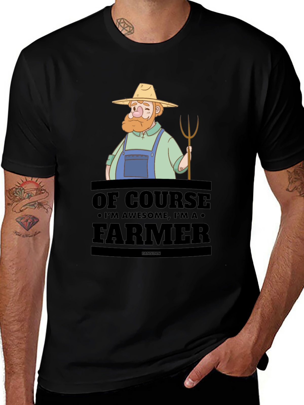 Awesome Farmer T-Shirt - Of Course Im Awesome!