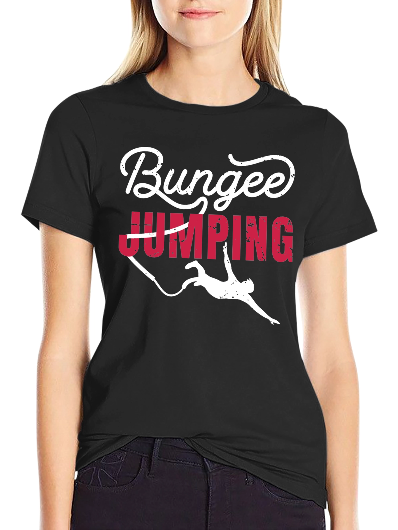 Bungee Jumping Graphic T-Shirt - Adventure Seeker Tee