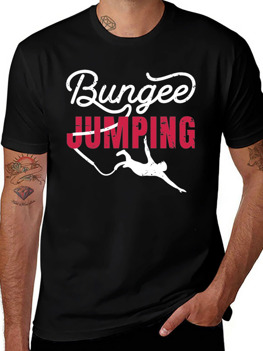Bungee Jumping Graphic T-Shirt - Adventure Seeker Tee