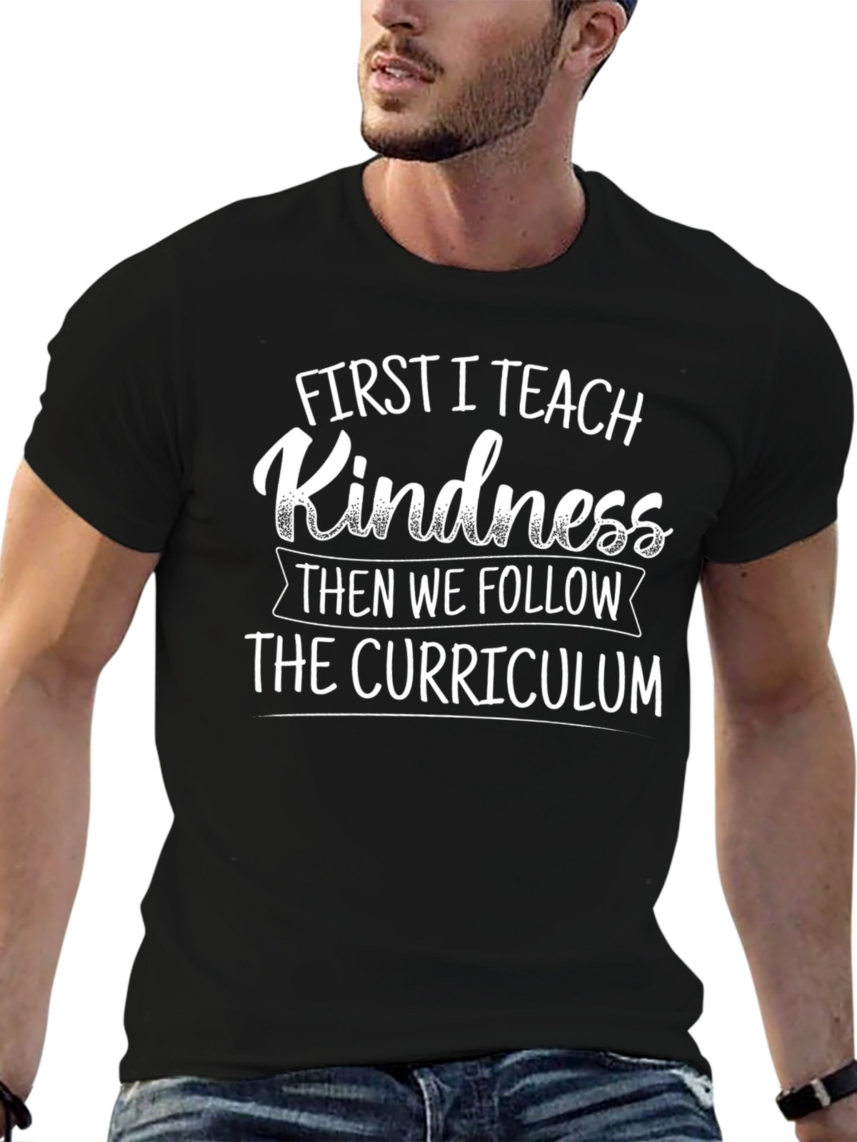Kindness First Teacher Graphic Tee