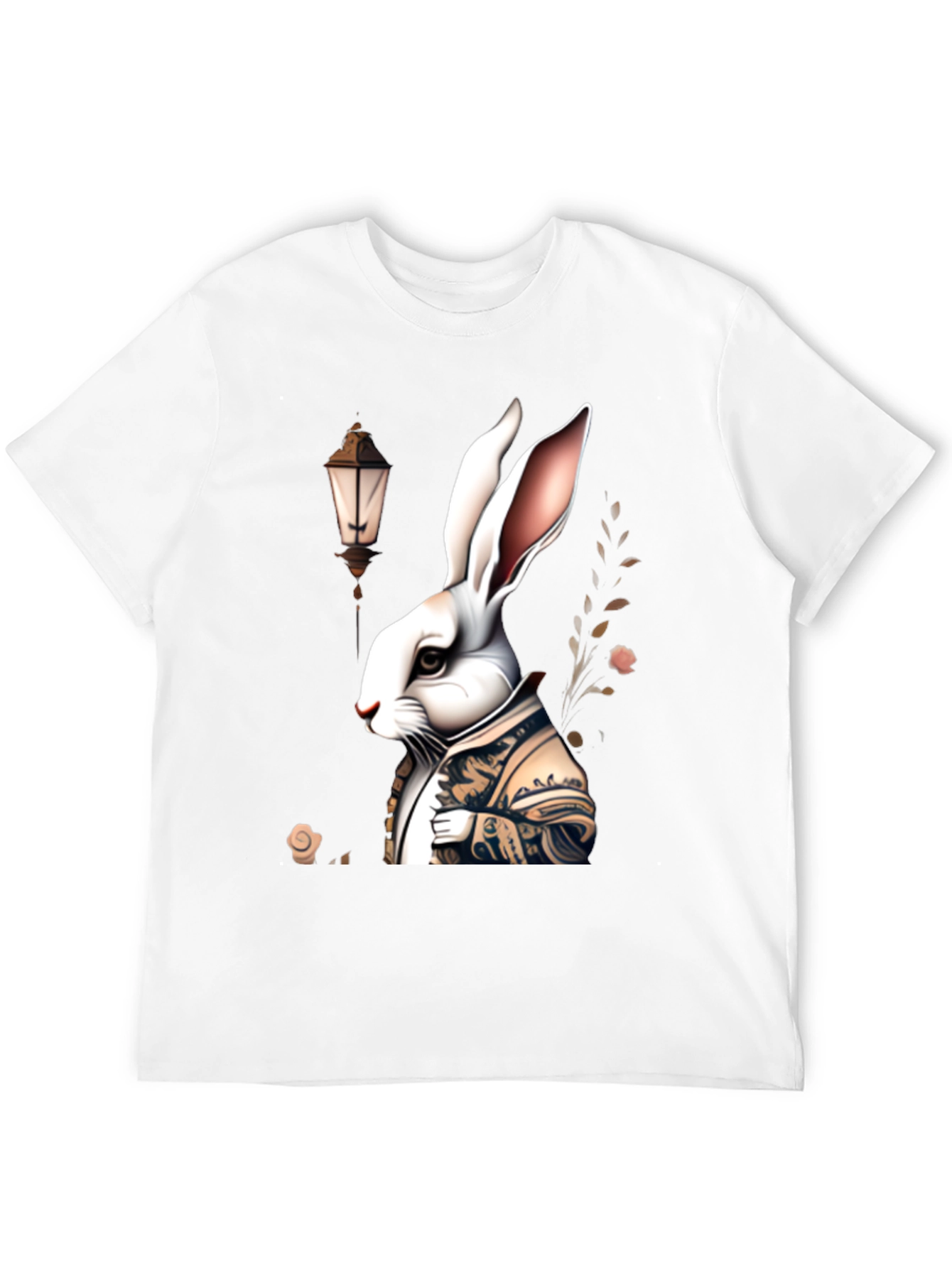 Whimsical Rabbit Graphic Tee - Unique Print