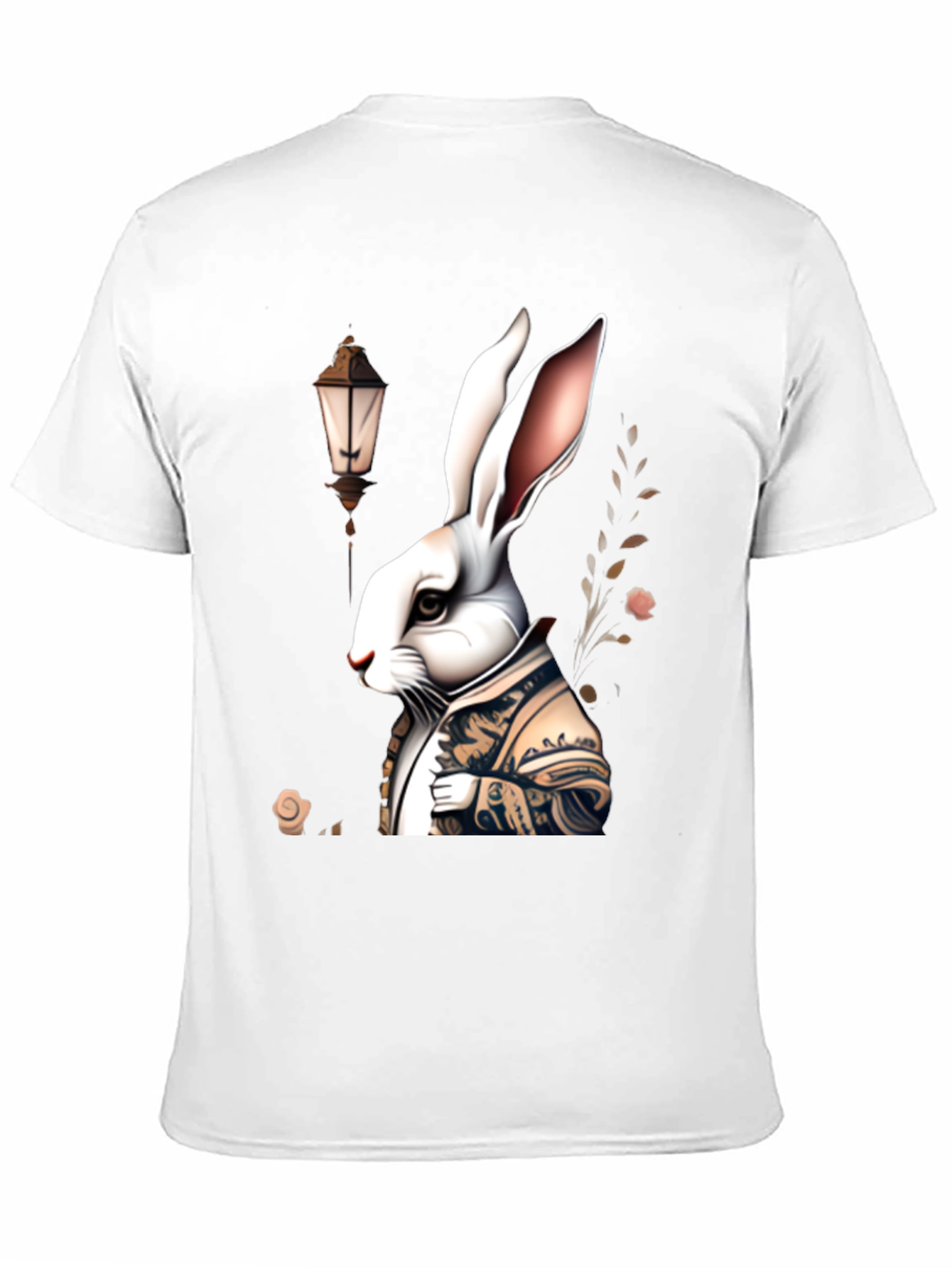 Whimsical Rabbit Graphic Tee - Unique Print