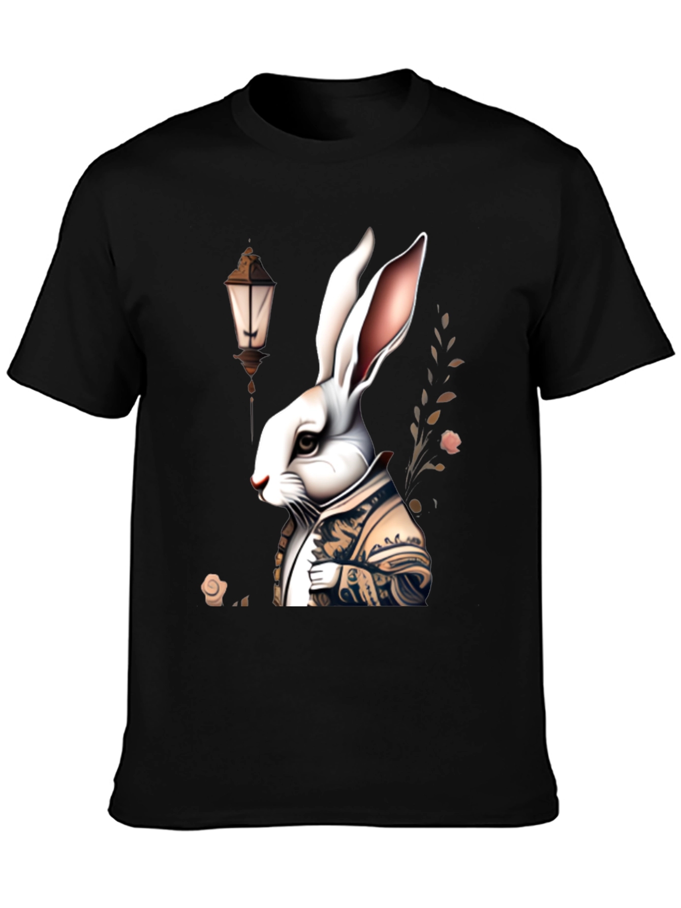 Whimsical Rabbit Graphic Tee - Unique Print
