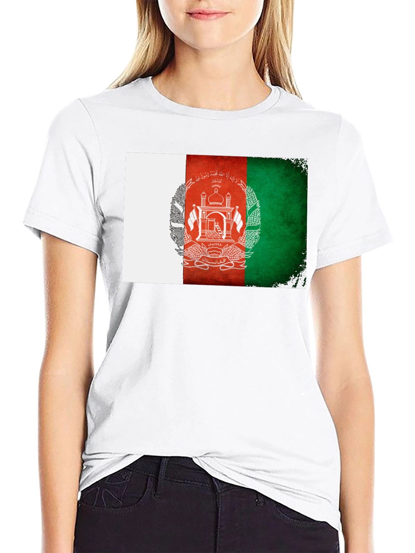 Afghanistan Flag T-Shirt - Grunge Style