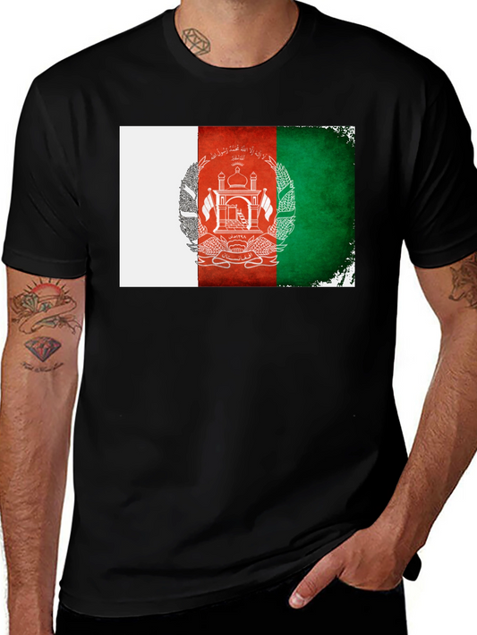 Afghanistan Flag T-Shirt - Grunge Style