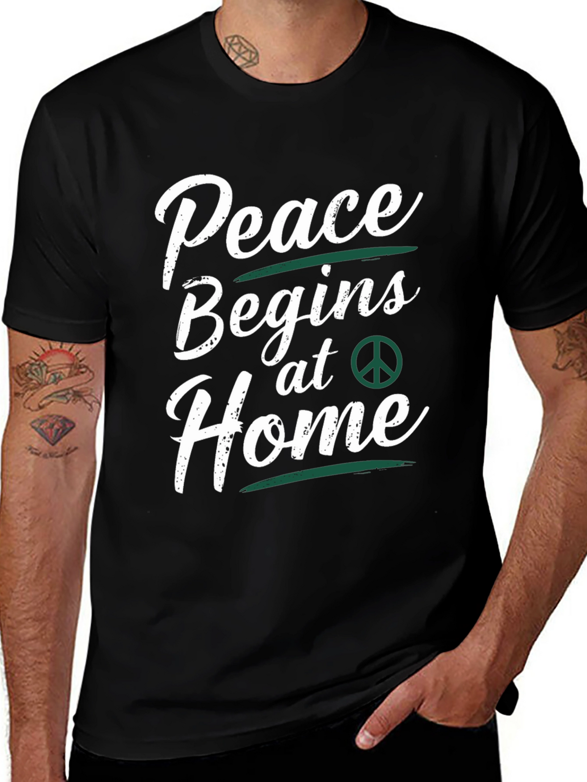 Peace Begins at Home Graphic Tee